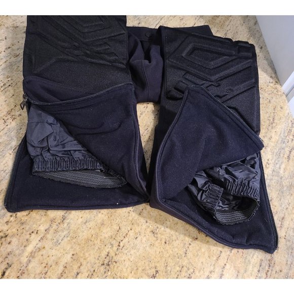 Vintage Men's Size  30 Skitique Black Embossed Ski Pants Wool Blend Italy - Picture 9 of 12